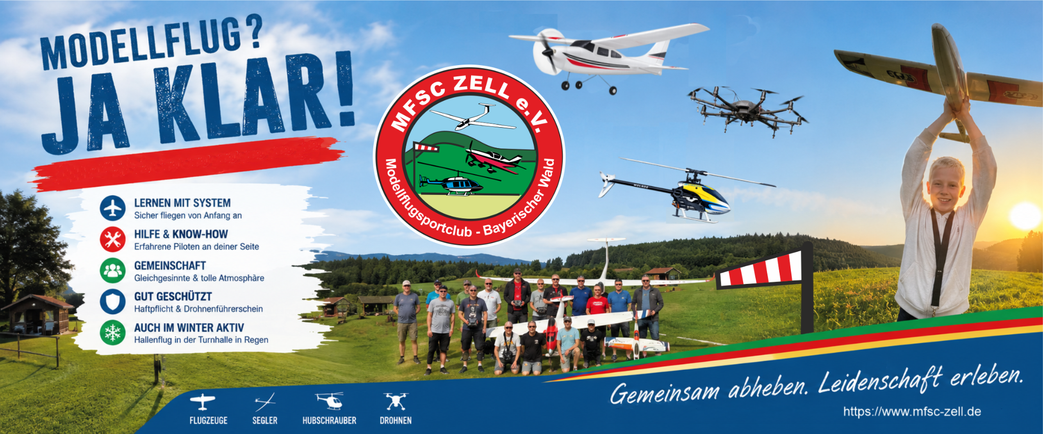 Modellflug? Ja klar! MFSC Zell